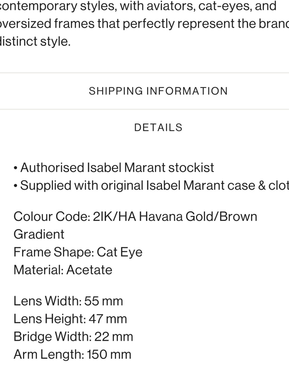 ISABEL MARANT IM 0149/S cat eye NEW glasses in case - Picture 6 of 13